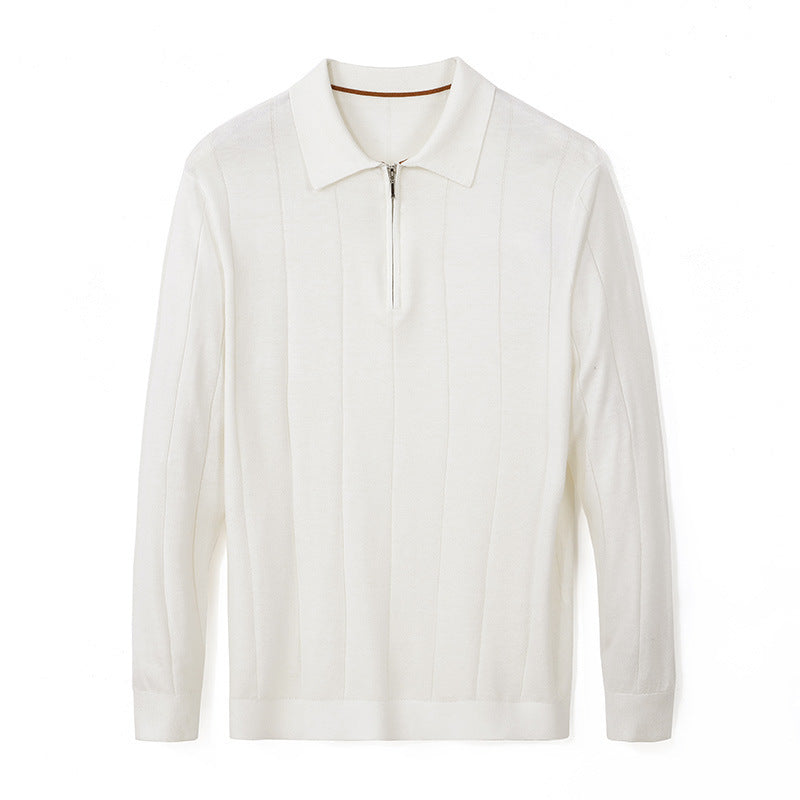 Striped Color Collision Design Bottoming Shirt