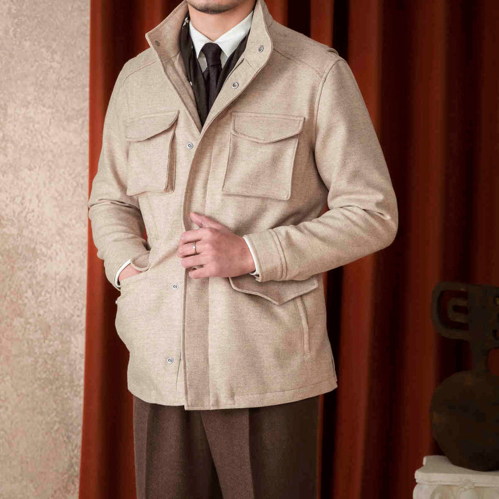 Wool Safari Jacket men
