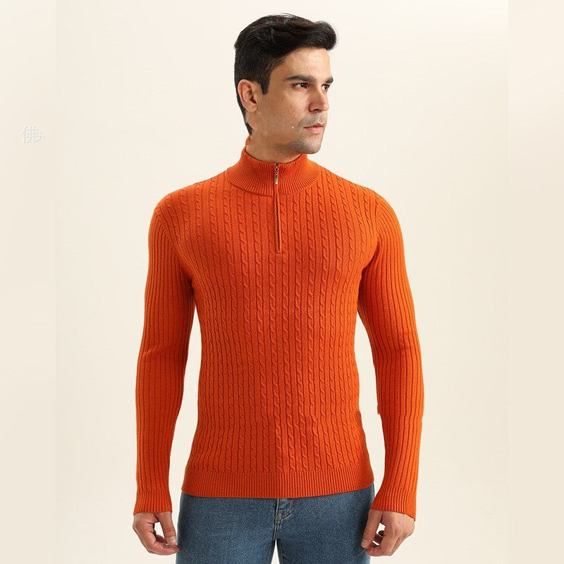 European And American Style Men's Knitwear Coat