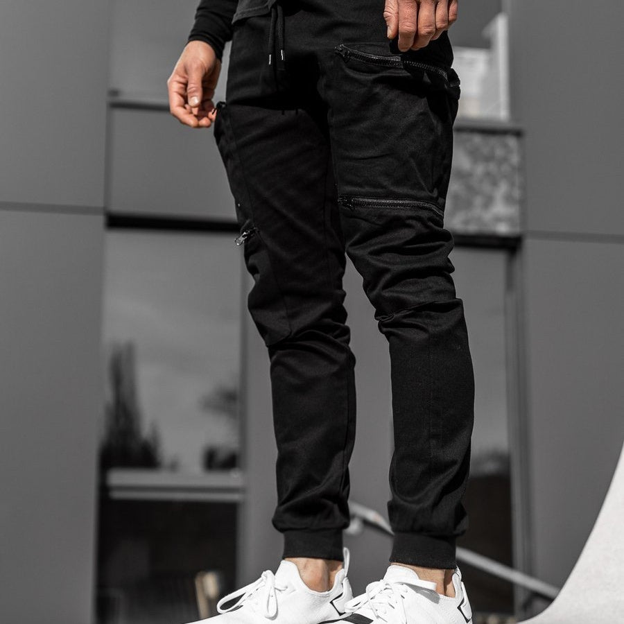 Multi Pocket Men Tethered Pants