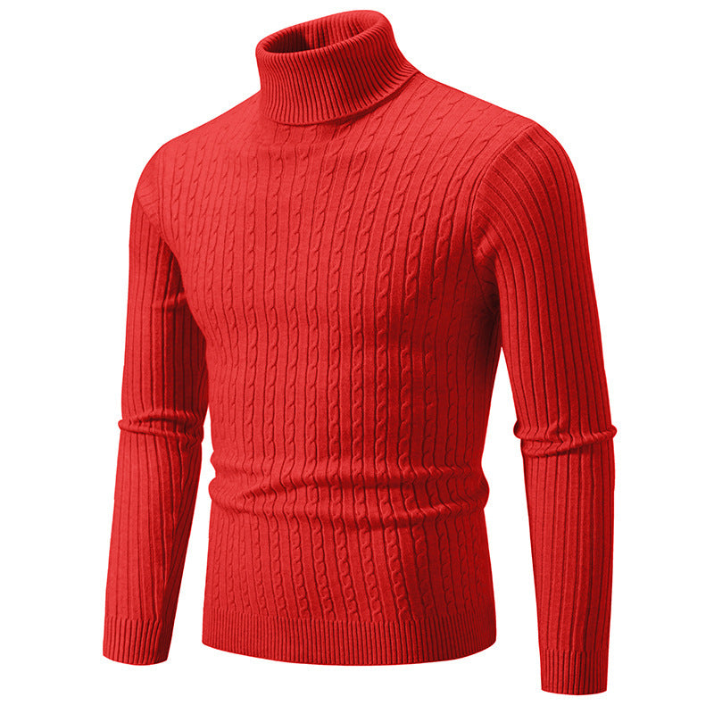 Retro High Collar Bottoming slim Sweater