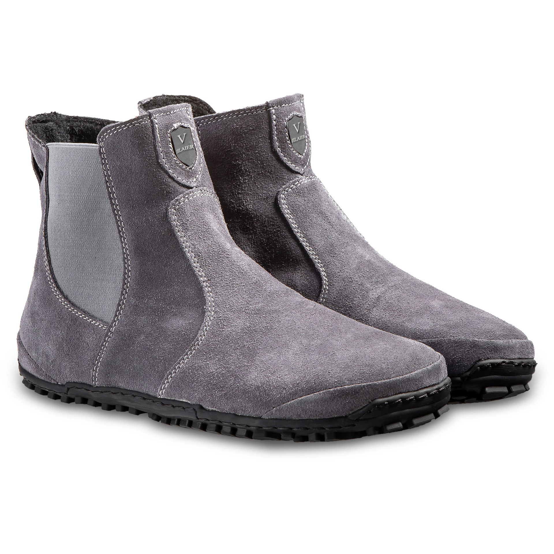 Men And Women Wear Round Toe Color-blocking Single Boots