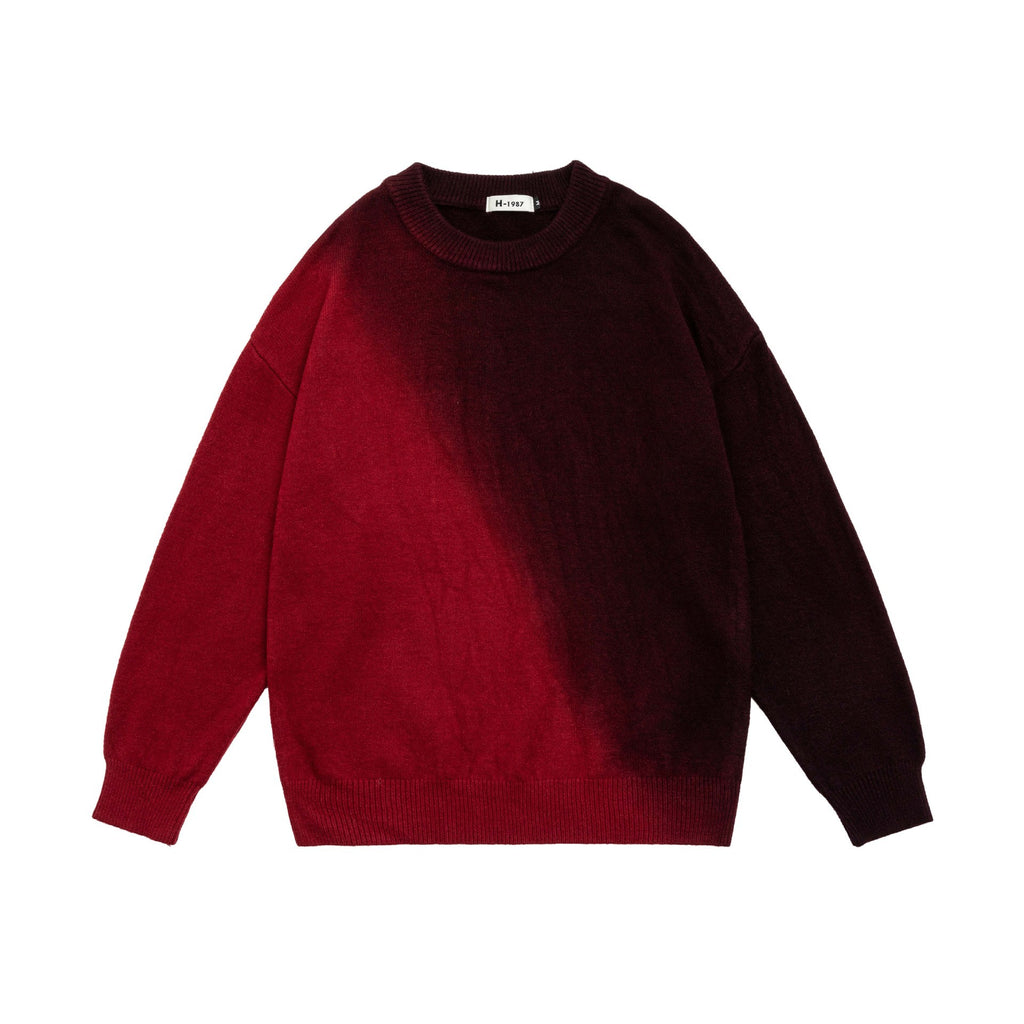 Retro Gradient Sweater For men