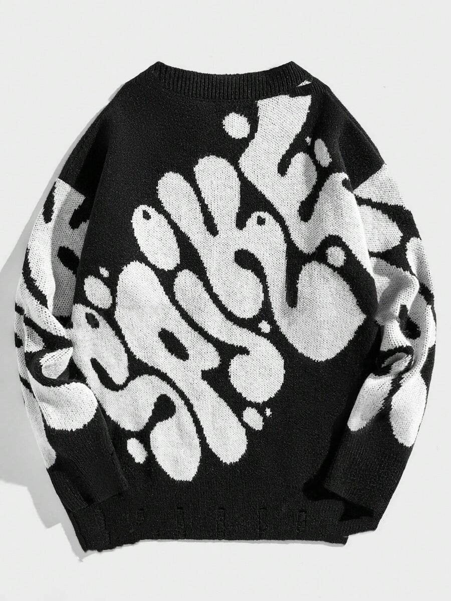 Loose American Sweater High Street Tide sweater