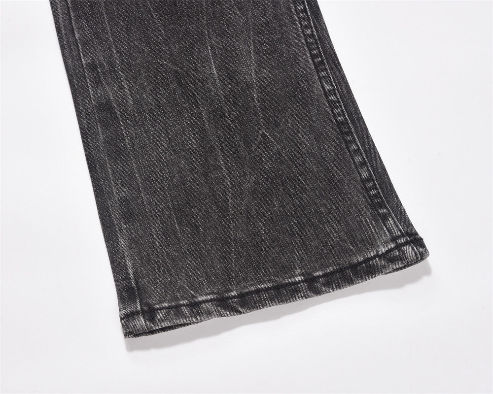 Washed Wear-white Jeans For Men