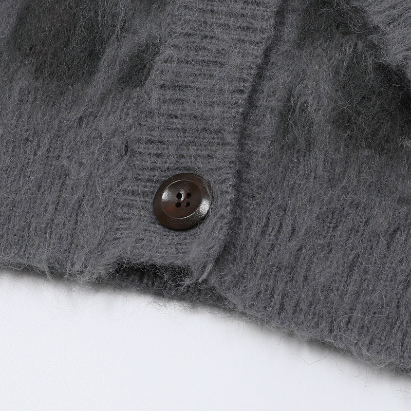 Retro Personalized Leopard Print Knitted Sweater