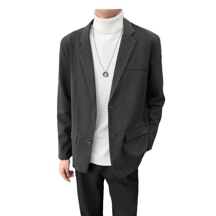 Men's Korean Casual Versatile Solid Color suit Jacket
