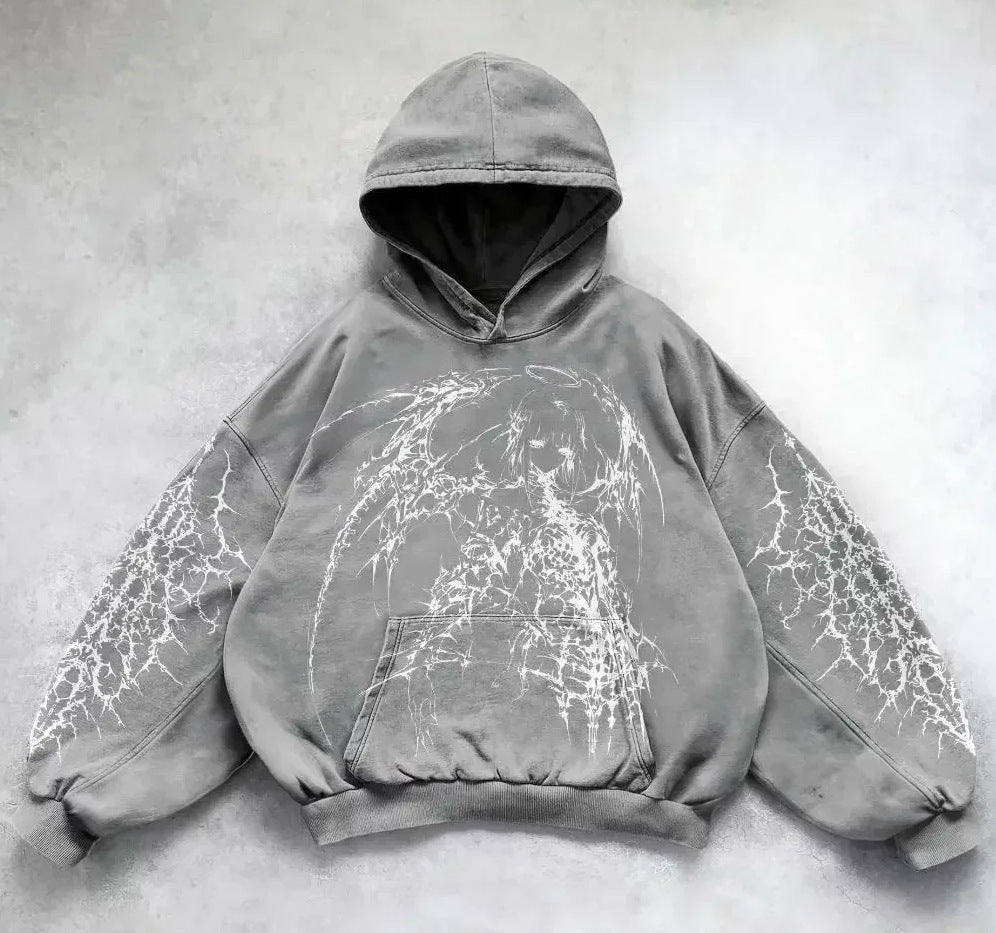 Printed Casual hip hop street Hoodie