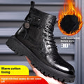 British Style All-matching Work Ankle Haulage Motor Leather Boots