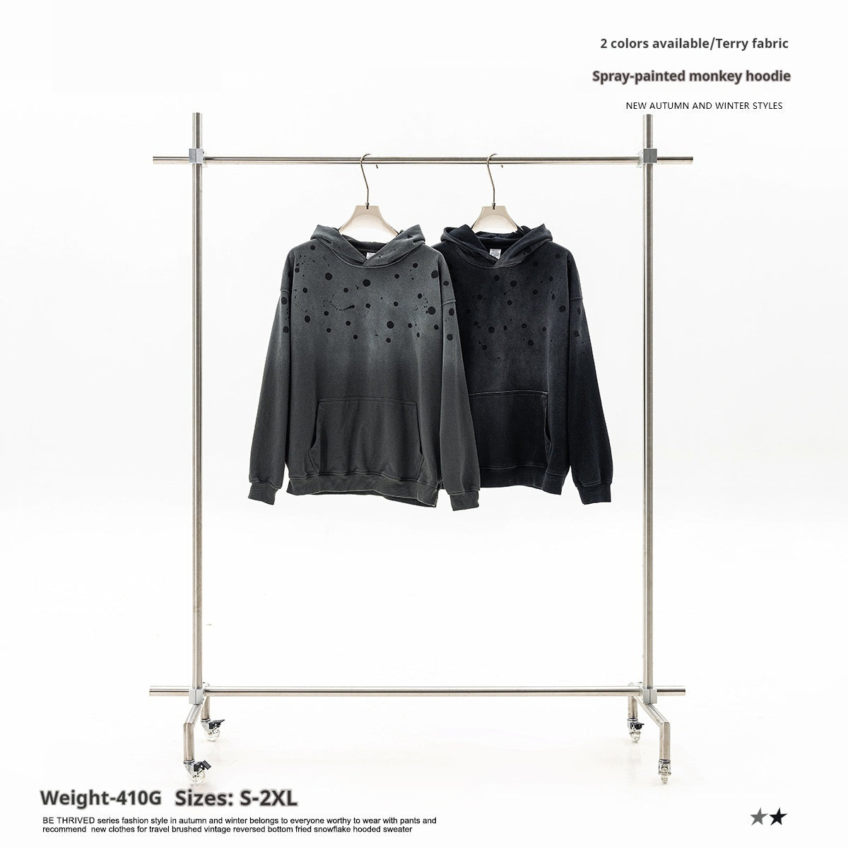 Autumn Heavy Craft High Street Men's hooded sweater