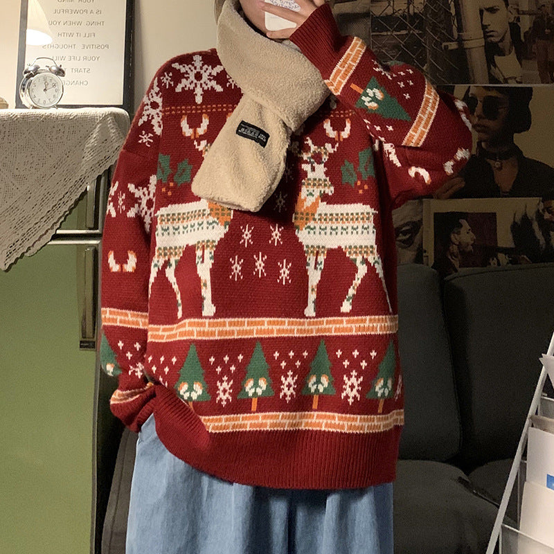 Men's Loose Pullover Christmas Sweater