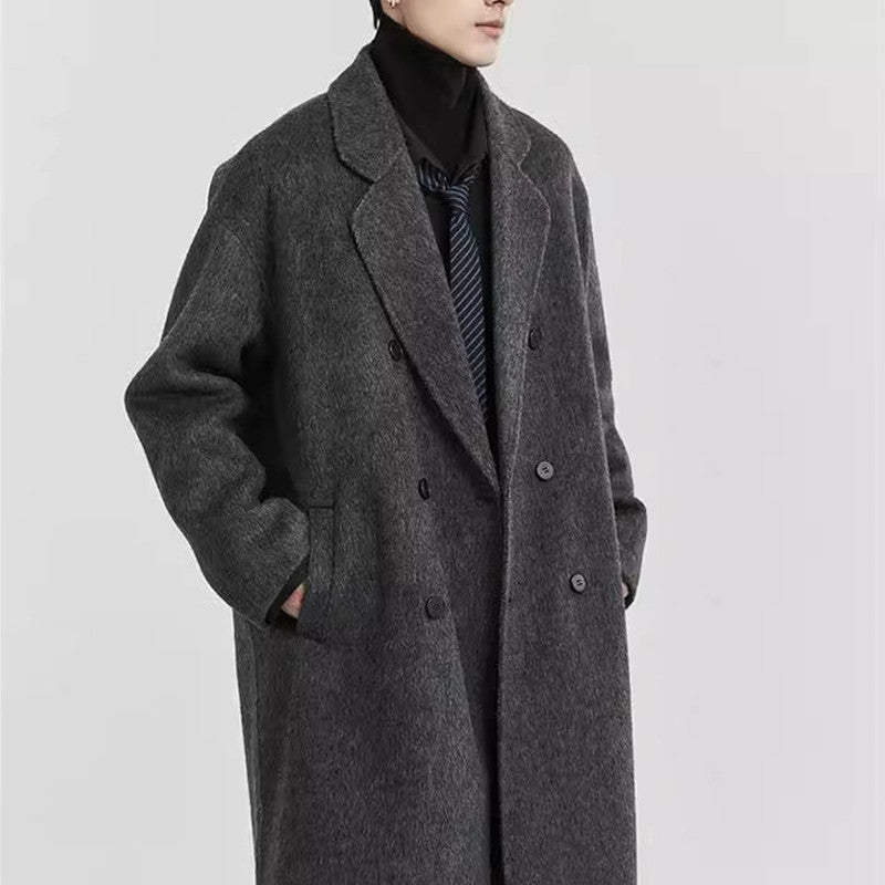 Double-sided Woolen Men's Mid-length Coat