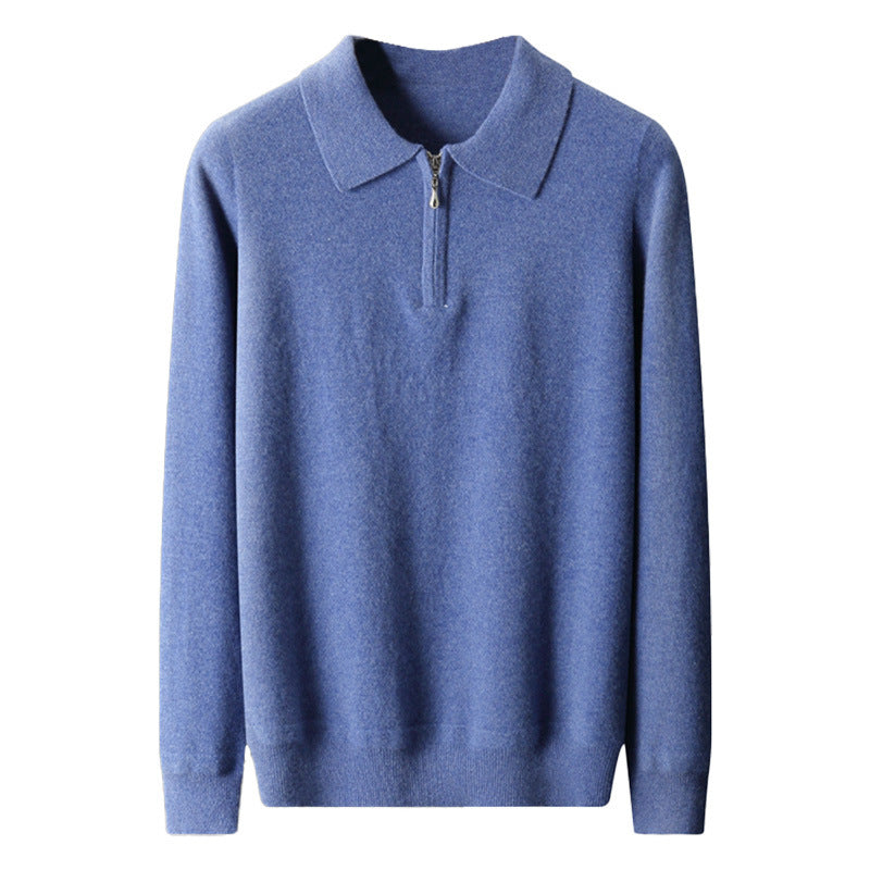 Half Turtleneck Zipper Thickening Sweater