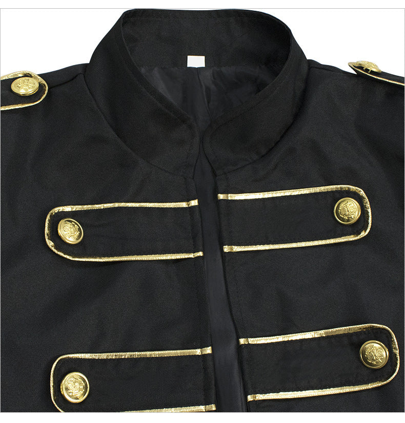 Men's Halloween Embroidered stage coat