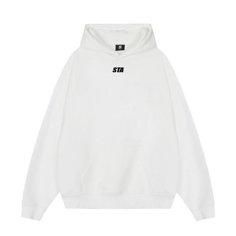 Small Letter Printed Hoodie Men