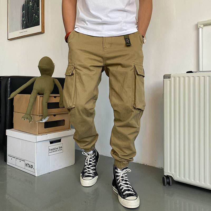 Men's Casual Cotton Multi-pocket Workwear Pants
