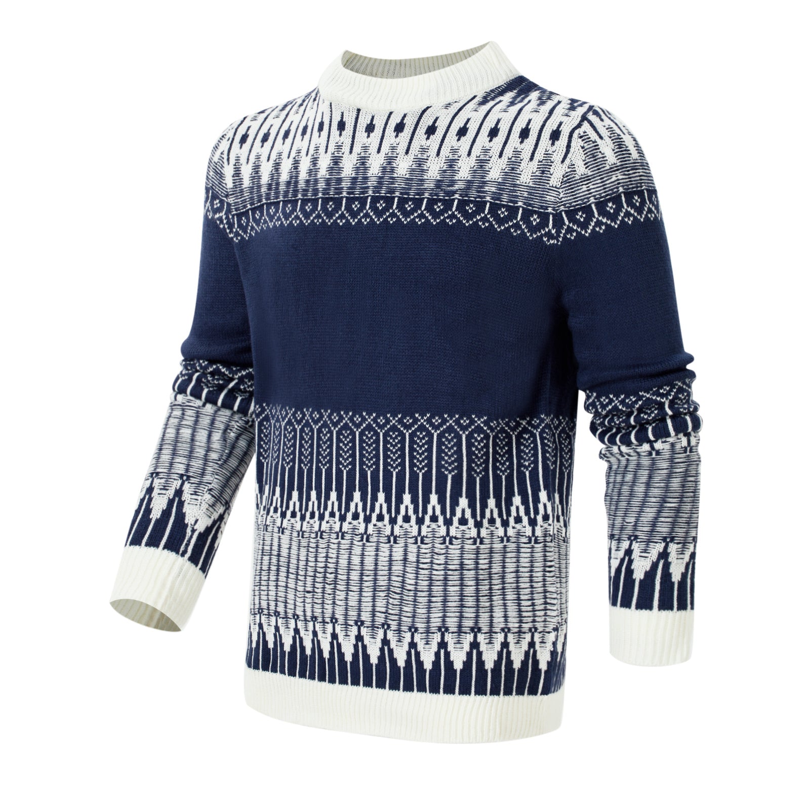 Men's Knitted Long-sleeved Pullover sweater