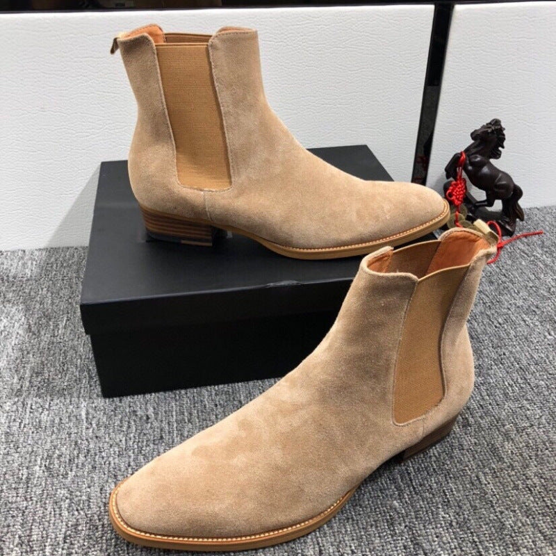 Men's Fall Winter All-match Buckskin Martin Boots
