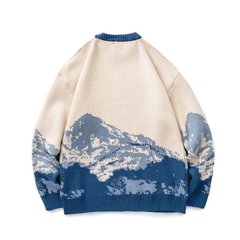 Snow Mountain Gradient Sweater