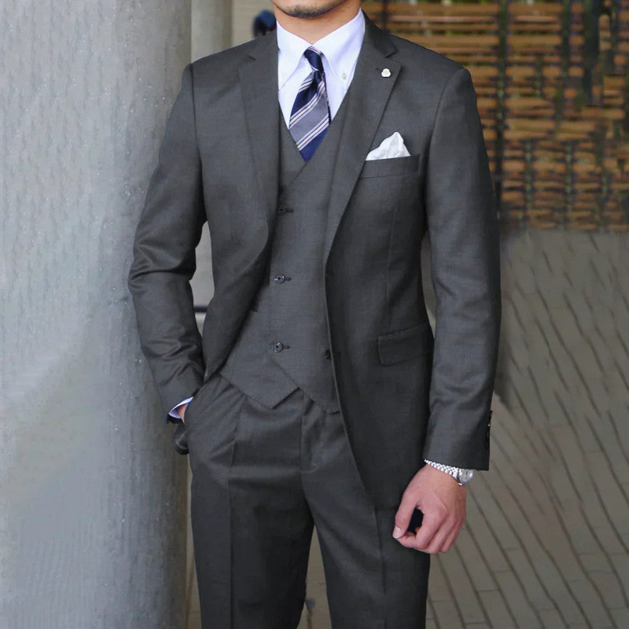 Men's Fashion Casual Slim Three Piece Suit