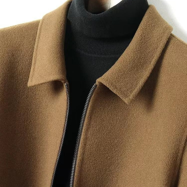 Men's Thickened Double-sided Casual Woolen Coat
