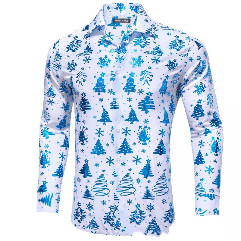 Men's Christmas Digital Printing Casual Shirts