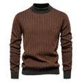 Half Turtleneck Slim Striped Men's Pullovers
