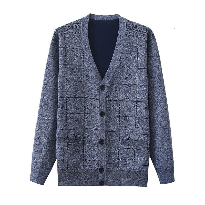 Spring And Autumn Men's Long Sleeve Plus-sized Oversized Sweater