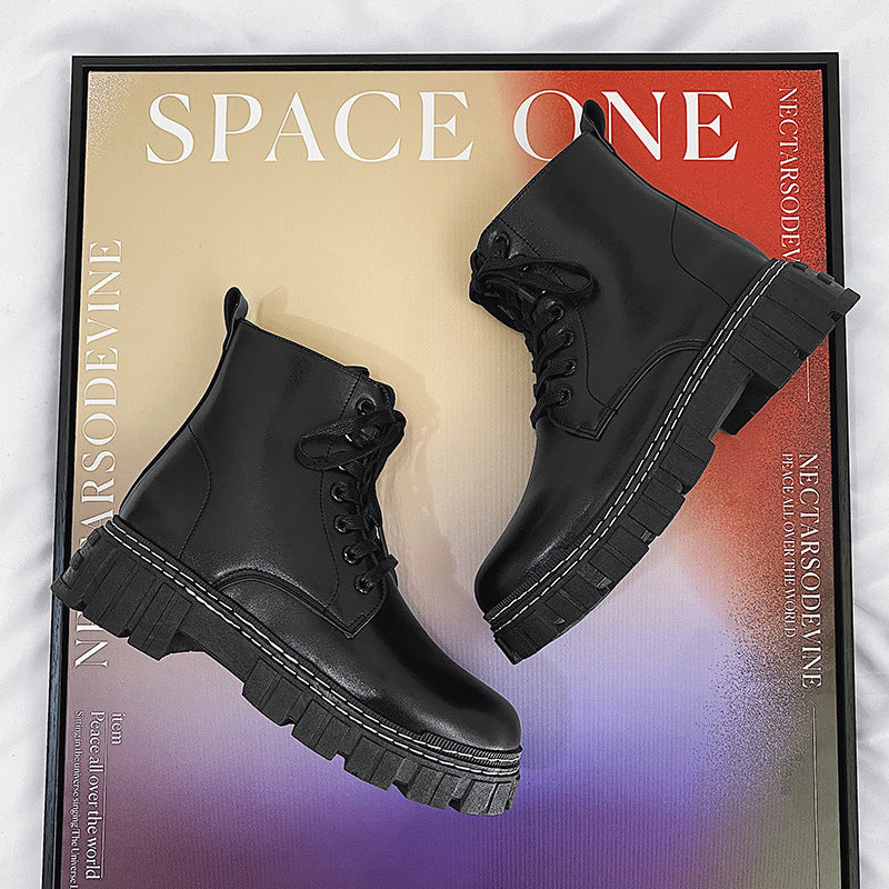 Martin Boots Men's British Style Side Zipper boots