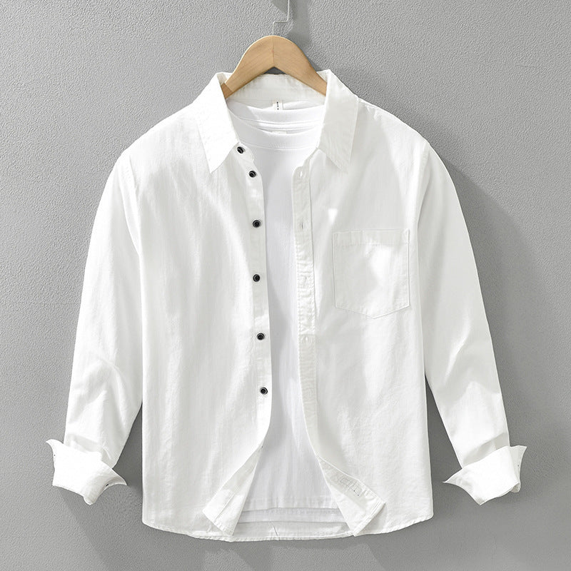 Men's Simple Long Sleeve Shirt