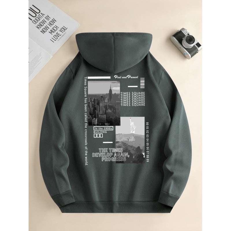 Men's Hooded Casual Daily Drawstring hoodie