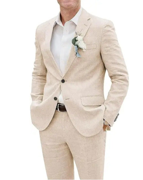 Casual Men's Linen Slim Fit suit