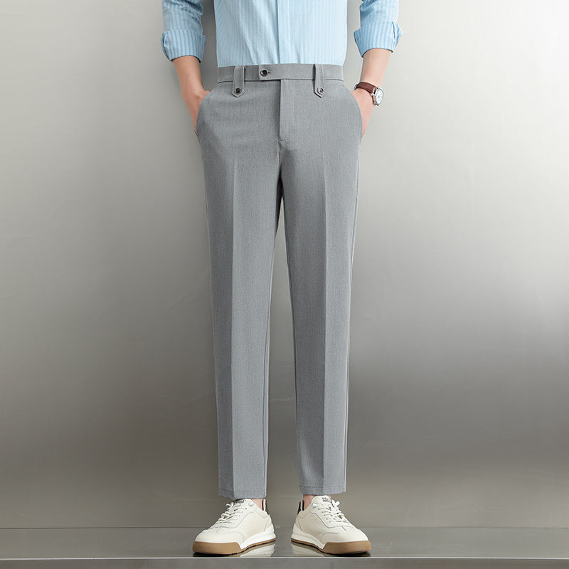 Men's Loose Straight Business Trousers