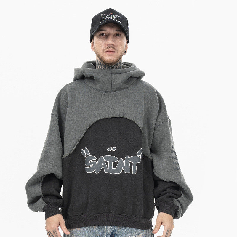 Velvet Padded Hooded Sweatshirt Men And Women