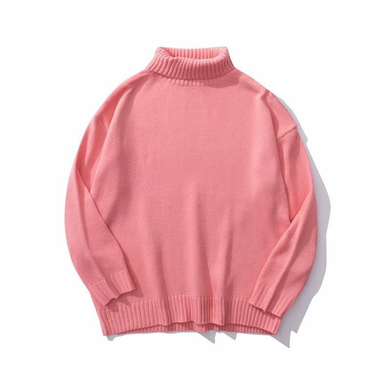 Simple Versatile Couple Turtleneck Sweater