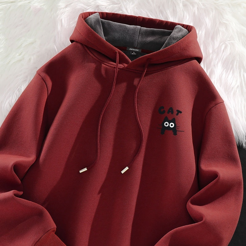 Velvet Padded Thickened Hooded Jacket