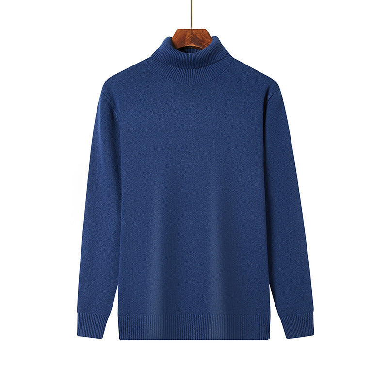Men's Turtleneck Color Thick Bottoming Shirt