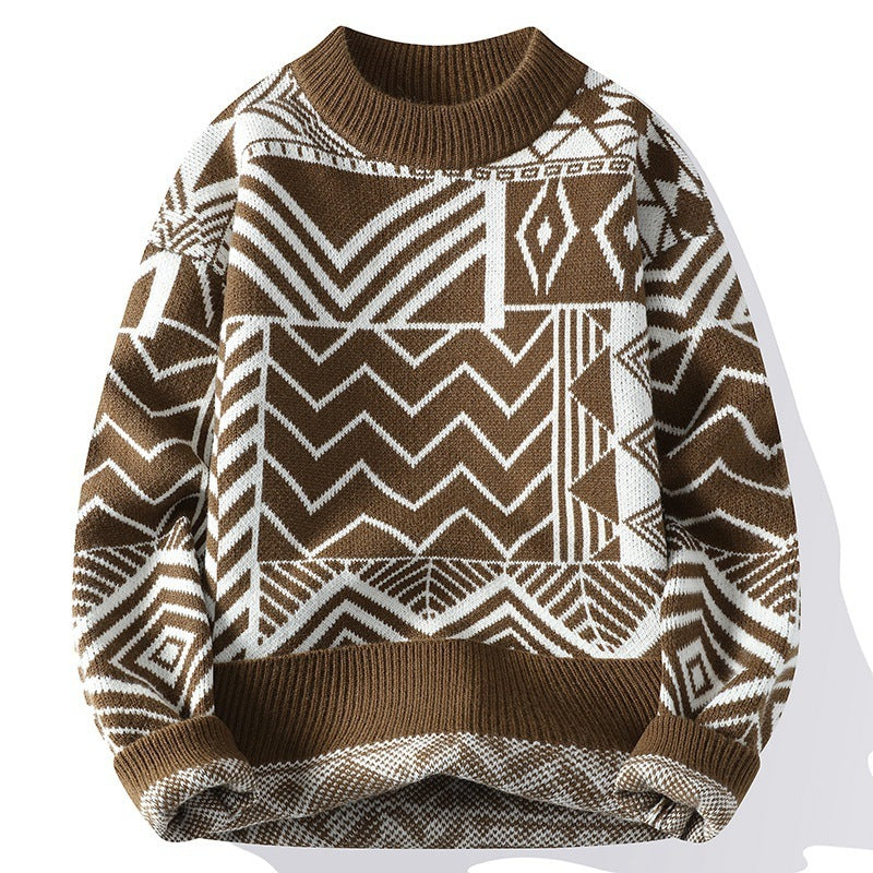 Casual Round Neck Sweater men