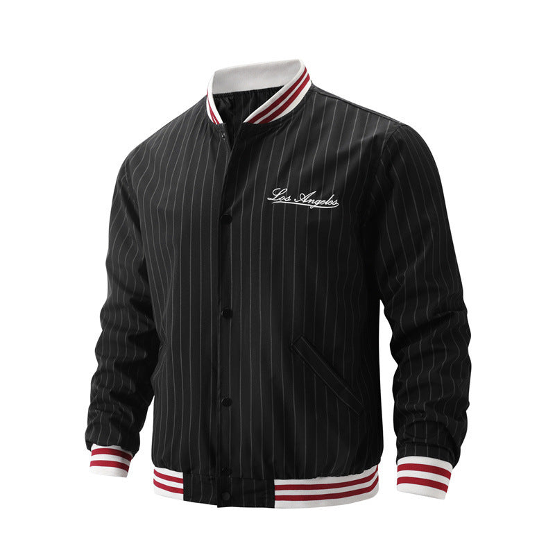 Printed Large Vertical Stripes jacket