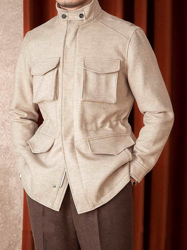 Wool Safari Jacket men