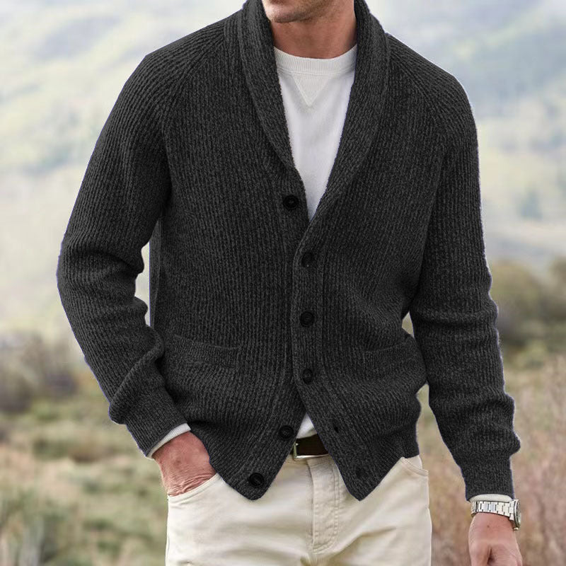 Men's Simple Thickening Cardigan Coat