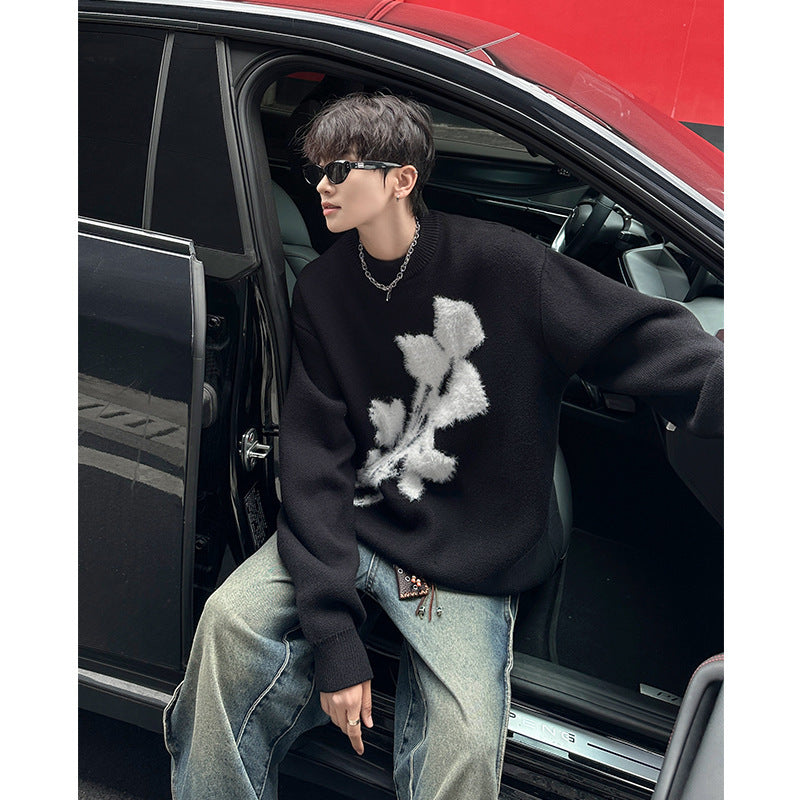 Autumn And Winter American Retro Brocade Sweater