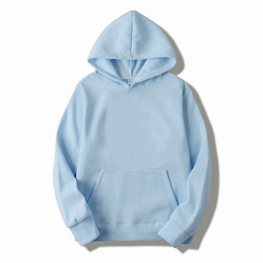 Thick Solid Color Hoodie For Men And Women