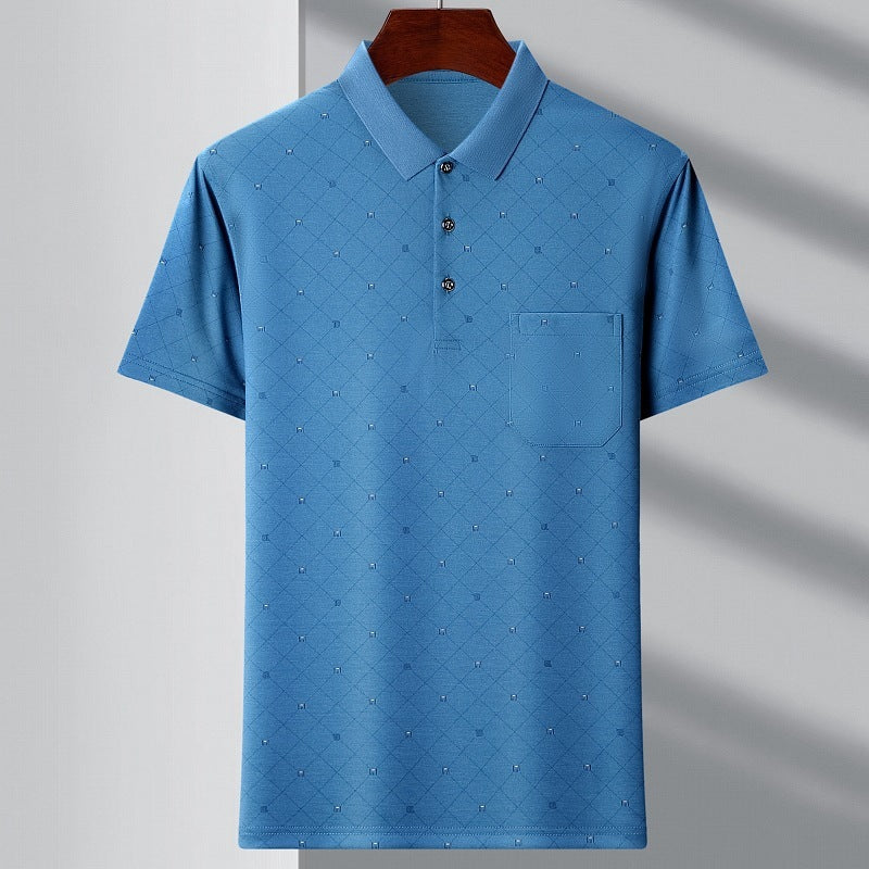 Men's Youth Polo Collar Stripes t-shirt