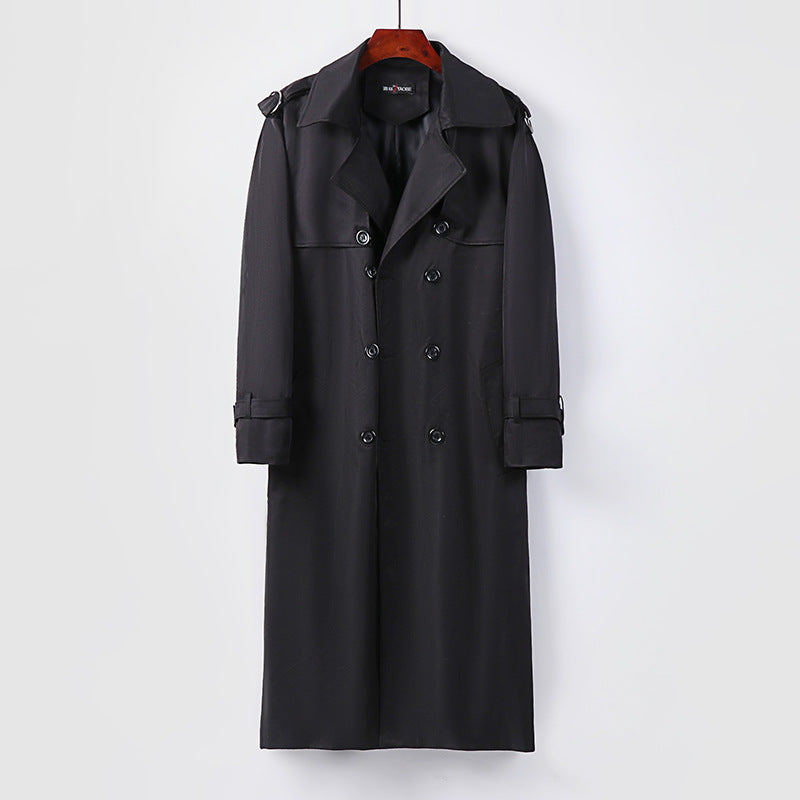 Men's Thickened Plus Size Over-the-knee Trench Coat