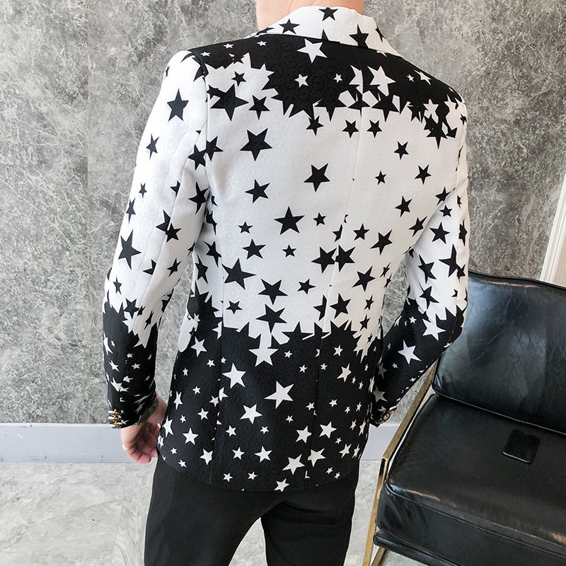 Printed Small Suit Long Sleeve Jacket