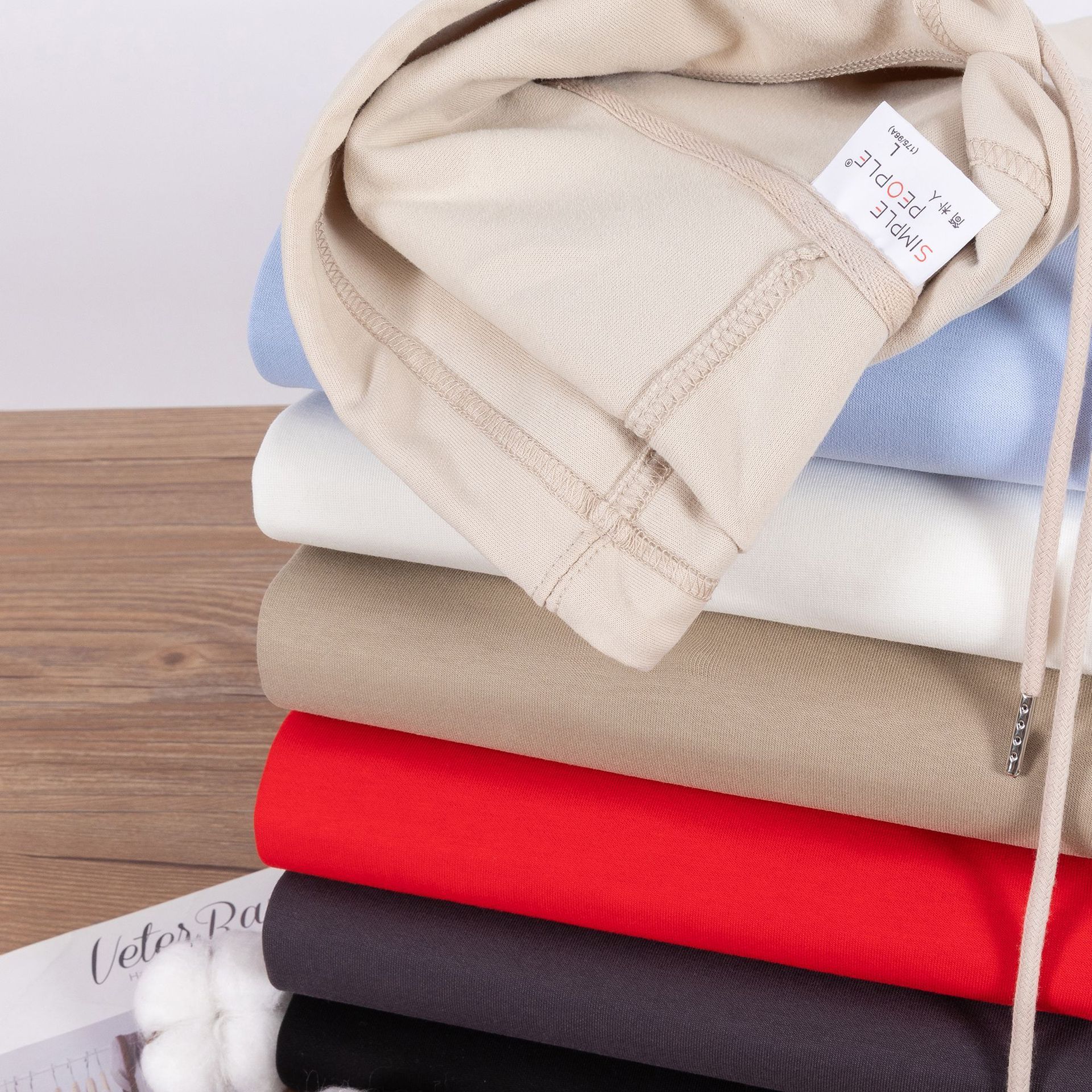 Silver Fox Velvet Hooded Velvet Padded Thickened Sweater