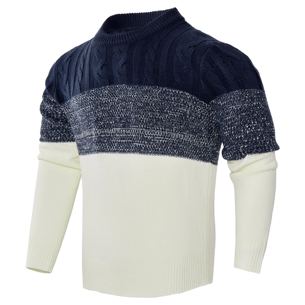 Men's Knitted Long-sleeved Pullover sweater