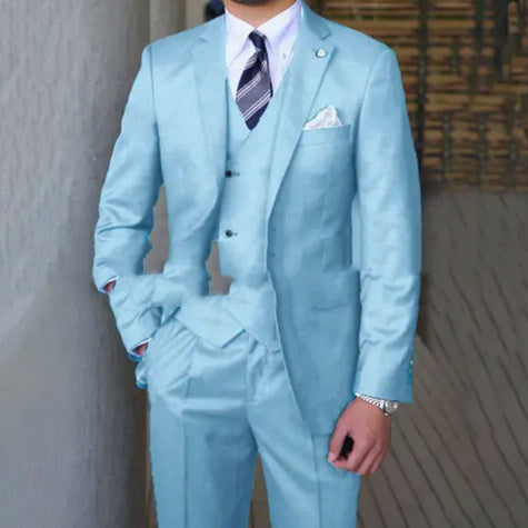 Men's Fashion Casual Slim Three Piece Suit
