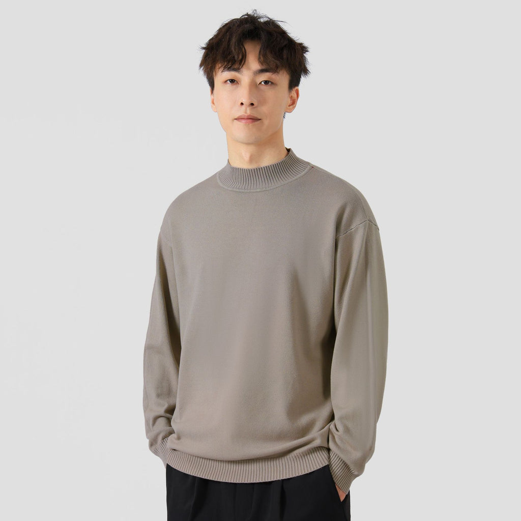 Solid Color Loose Inner Wear Leisure Warm Bottoming Long-sleeved Sweater